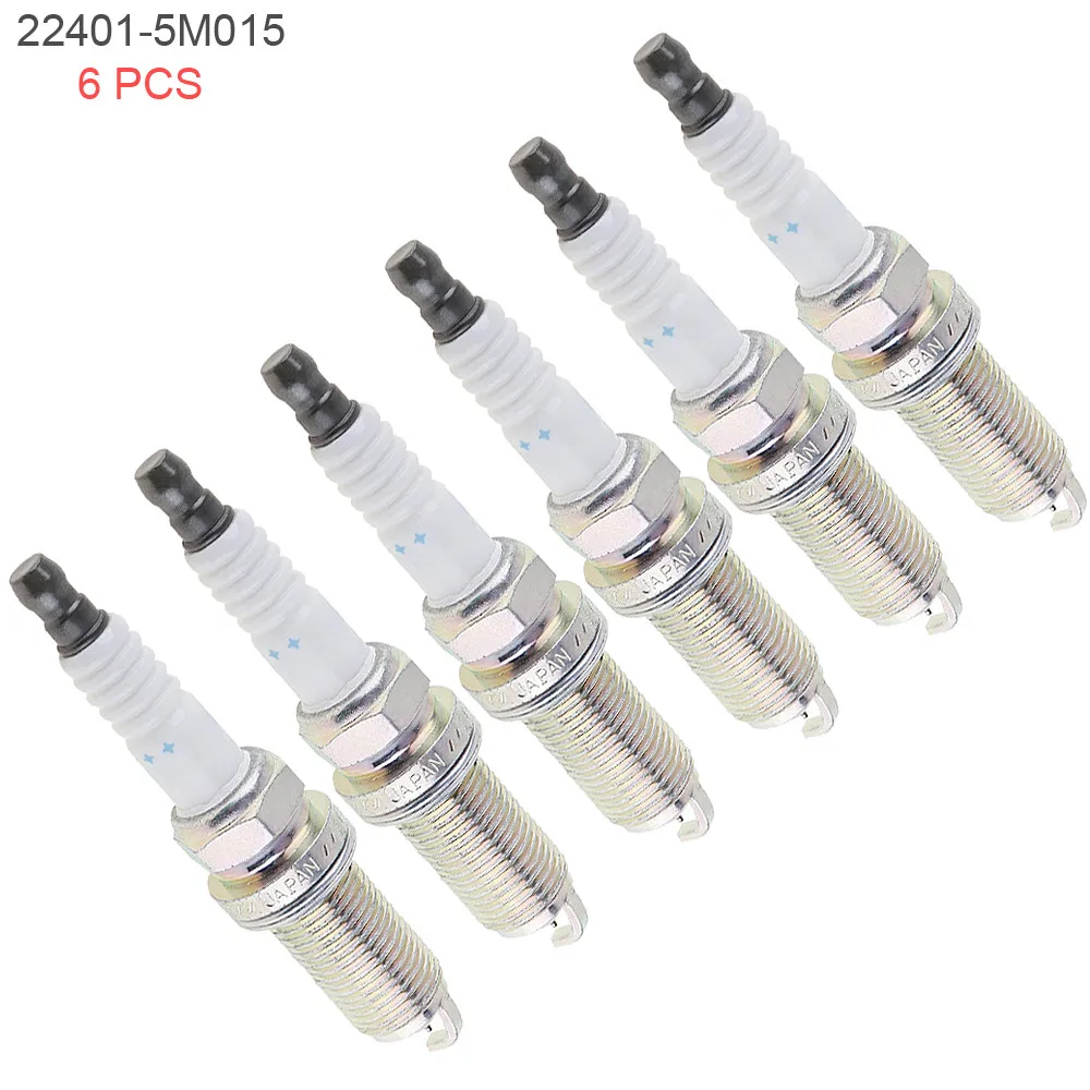 6pcs Auto Car Ignition Plug Iridium Spark Plugs Nozzles 224015M015 for