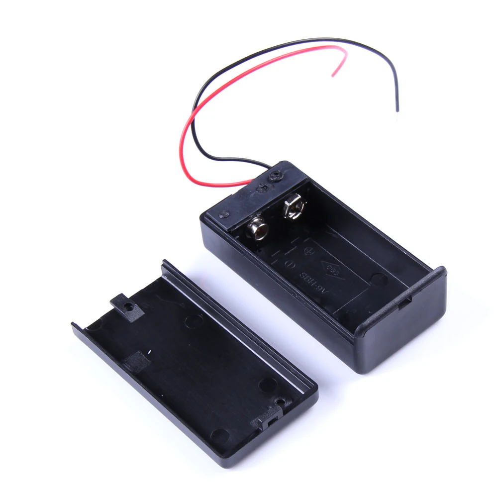 

Newly 5 Pcs/Set 9V Battery Holder Box Case with Wire Lead ON/OFF Switch Cover DC128