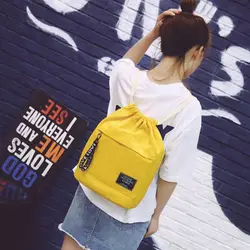 Fashion Canvas Drawstring Backpack Bag Cinch Sack Portable Casual String Sackpack Rucksacks Fashion Canvas Drawstring Backpack Bag Cinch Sack Portable Casual String Sackpack Rucksacks