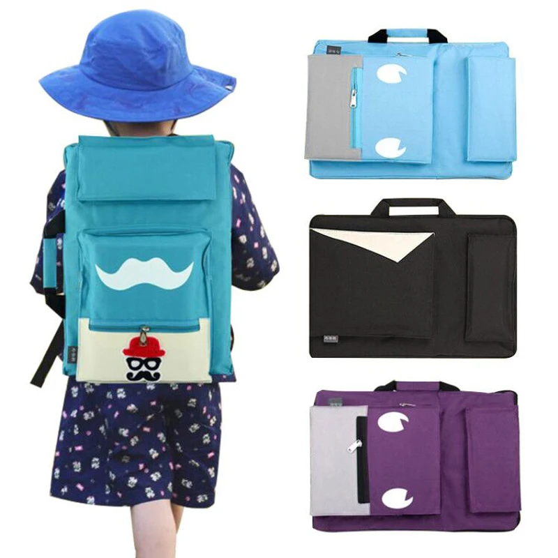 Billig Kinder Kunst tasche für zeichnung bord malerei set reise 8K skizze tasche für skizzieren Leinwand malerei kunst liefert für kinder künstler