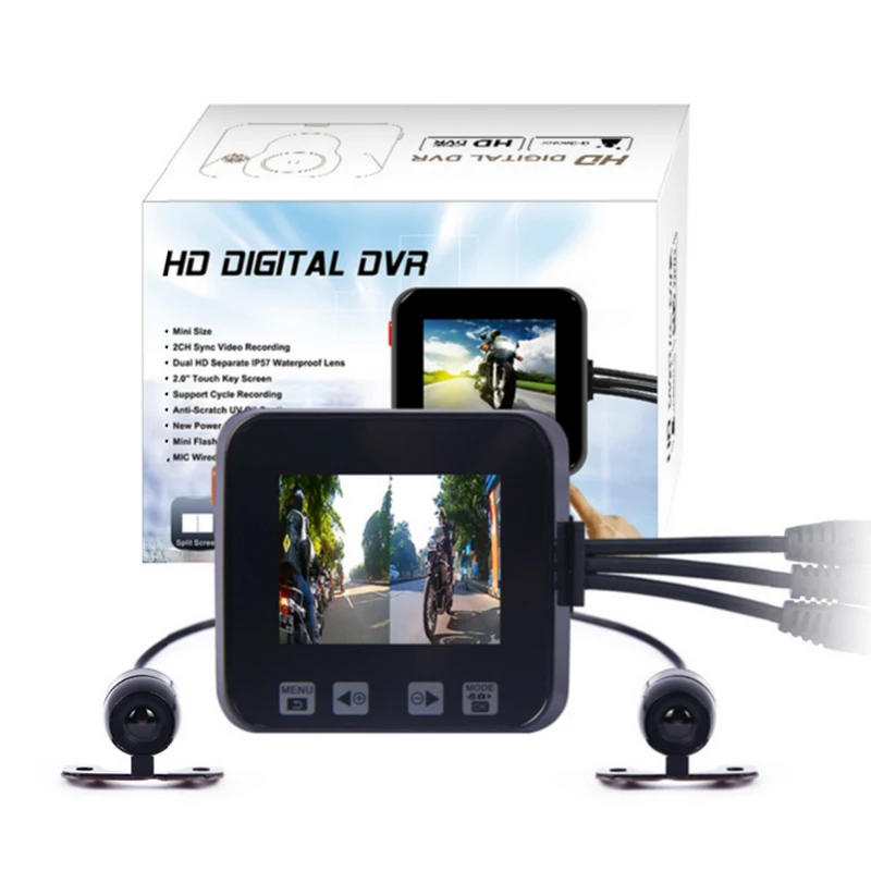 Original C6 car black box dual lens full hd 720P motorcycle dvr font b camera b