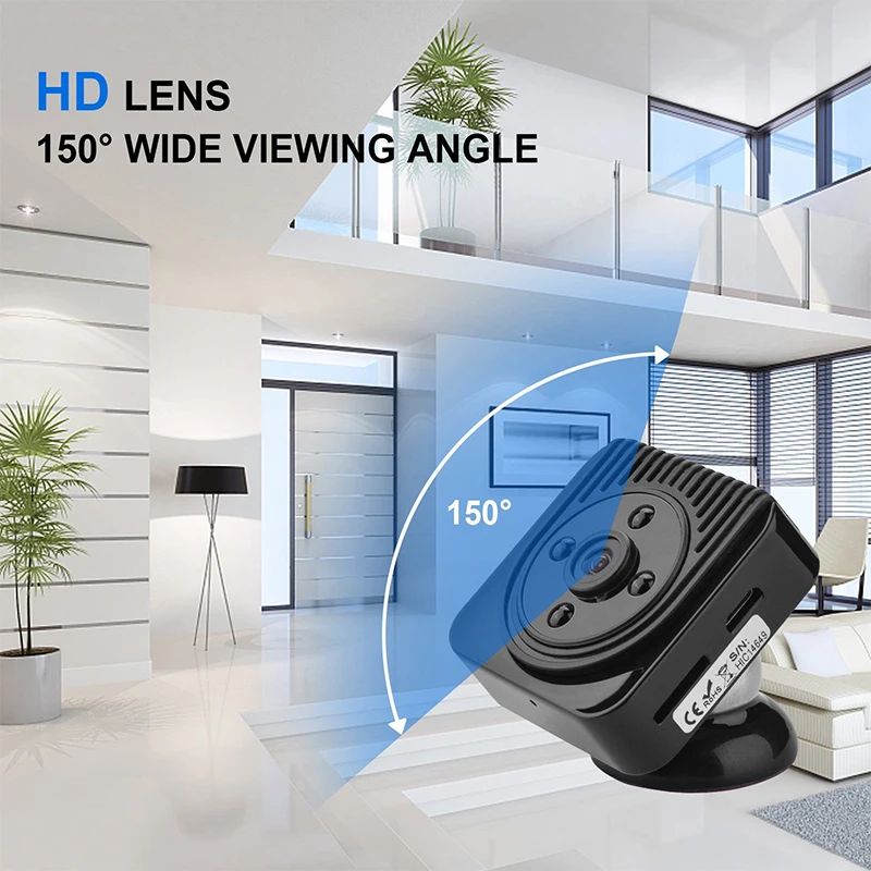 HD 720P Домашняя безопасность IP Беспроводная Wi Fi мини камера ИК Ночное Видение