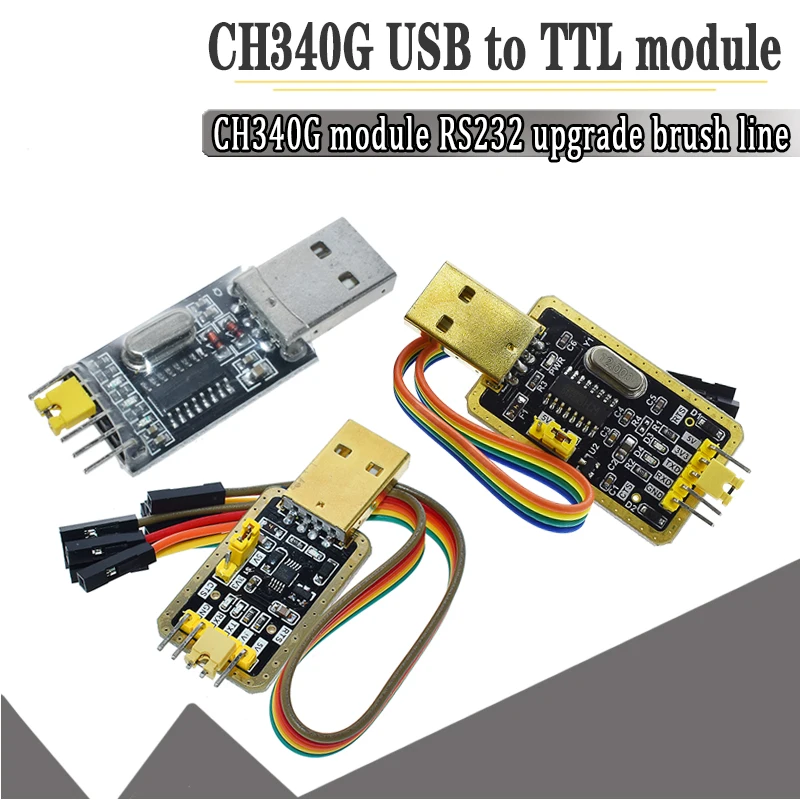 CH340 модуль USB для ttl CH340G обновление скачать небольшой проволочной щетки STC микроконтроллер Плата USB для последовательного PL2303