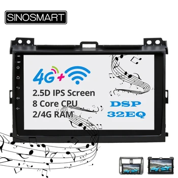 

Sinosmart Android 8.1 2Din IPS/QLED 2.5D screen car gps radio navigation player for Toyota Prado LC120 LC150 2004-2013