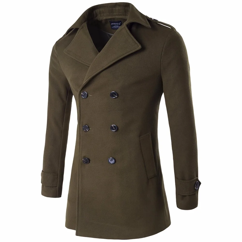 long green peacoat