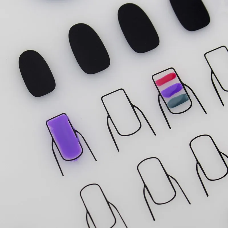 

Nail Polish Silicone Hand Cushion Holder Pad Sticker Nail Art Manicure Practice Printing Silicone Nail Mat DIY Filling