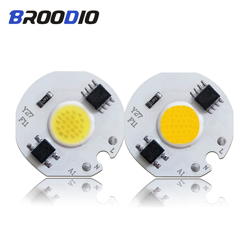 

COB LED Lamp Chip AC 110V 220V LEDs Bulb Light Smart IC No Need Driver 3W 5W 7W 10W 12W Warm White Lamps Flood Spotlight LED DIY
