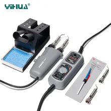 Мини-пинцеты YIHUA 938D Портативная паяльная станция 110 В 220 В Пинцет YIHUA паяльная станция для пайки