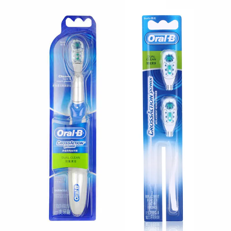 Oral B Cross Action Electric Toothbrush Teeth Whitening Tooth Brush Teeth No-Rechargeable Battery Powered or Teeth Brush Head