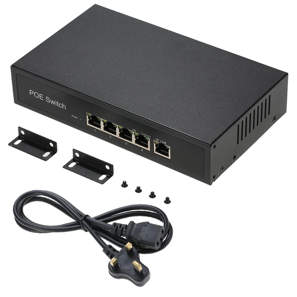 Евровилка 1 + 4 порта 10/100 Мбит/с встроенный источник питания|poe switch 10 port|poe portswitch poe