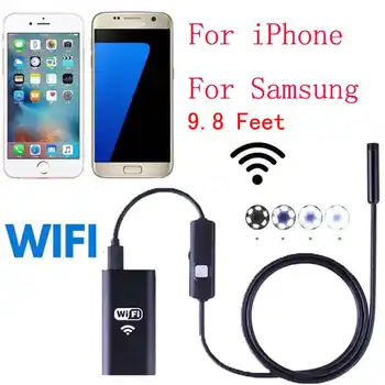 

Wireless HD 720P 8.0MM 3M Waterproof Smart Snake WIFI Camera Inspection Borescope Endoscope For iPhone Futural Digital JUN8