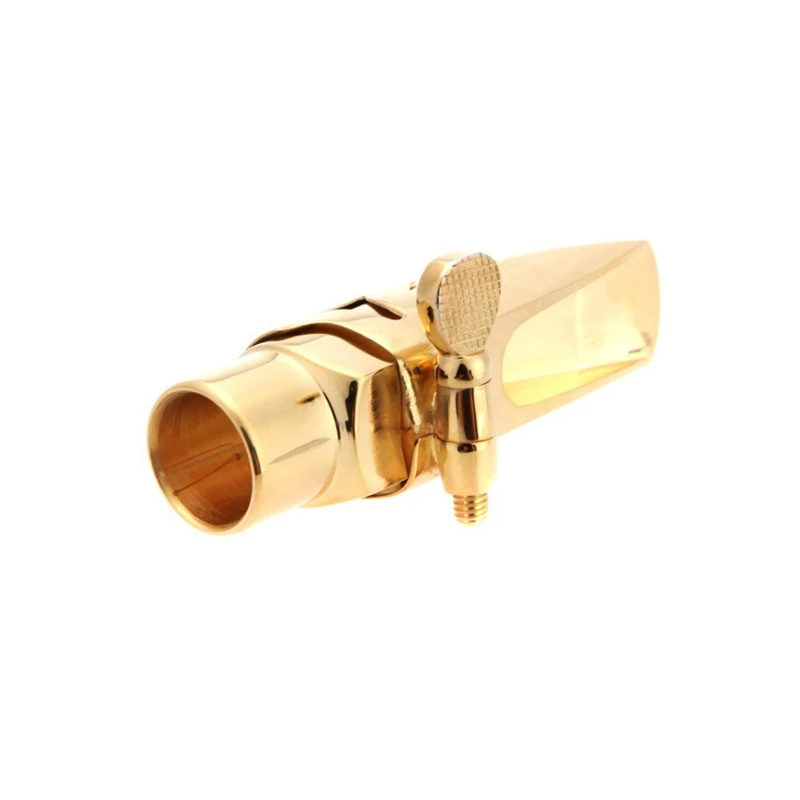 Джаз сопрано саксофон 5C металлический мундштук + подушки + крышка пряжка с золотым покрытием
