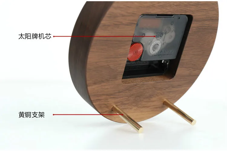 Модные минималистичные часы Креативный дизайн бесшумные декоративные маятниковые часы из цельного дерева будильник для спальни украшения