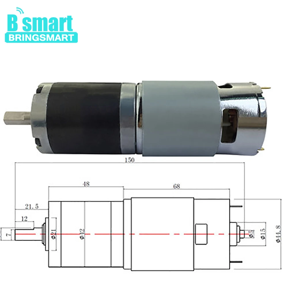 

BringSmart PG42-775 High Torque Precision Planetary Gear Motor With 42 Reducer dc motor with planetary gear box 24v