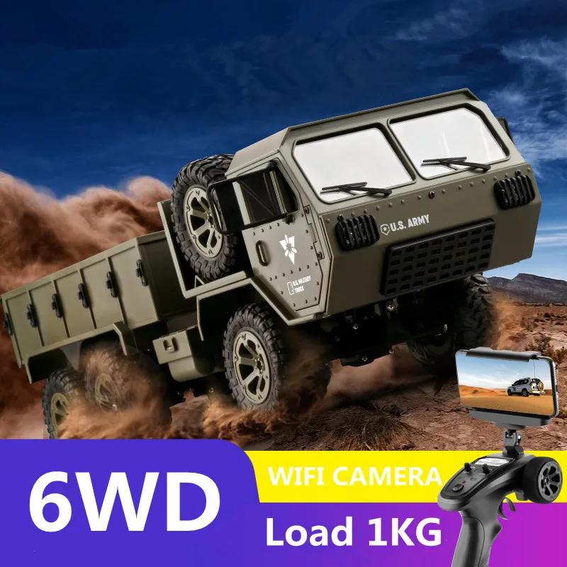 

Fayee FY004 US Army Military RC TRUCK 1:16 2.4G 6WD Truck Optional WIFI camera Off-road RTR Birthday GIFT