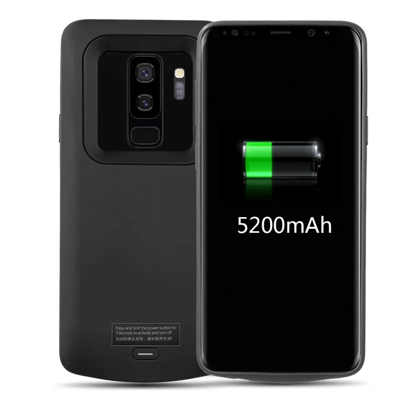5200 мАч зарядное устройство чехол для samsung S9 Plus перезаряжаемое внешнее резервное