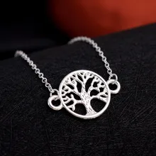 Jisensp 10 шт. модные Винтаж дизайнер Simle ювелирных изделий цепи Дерево жизни браслет для Для женщин подарки партии B037