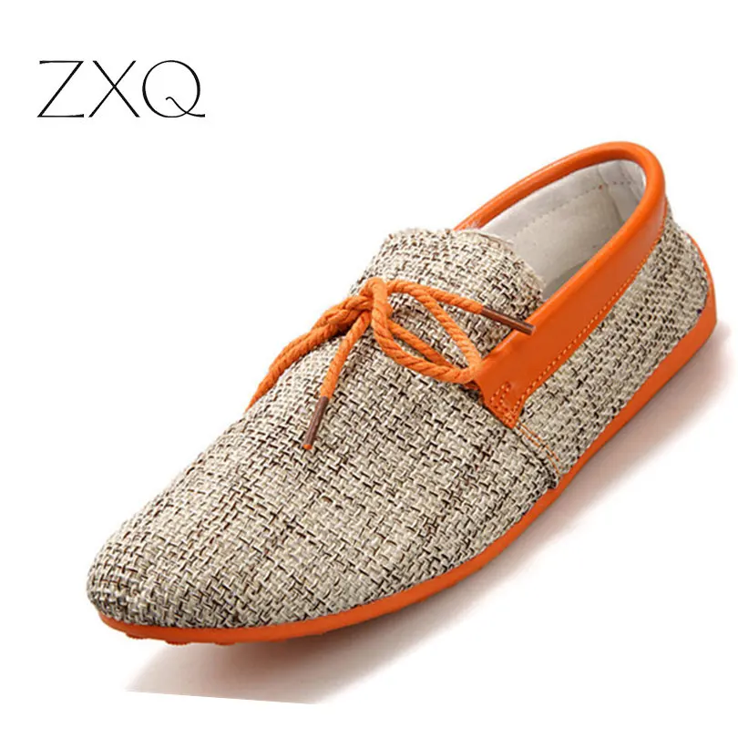 2017 Spring Summer Fashion Men Shoes Slip On Causal Breathable Hemp