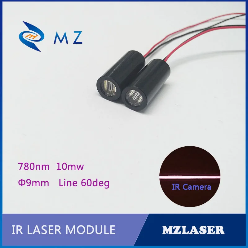 

IR Line laser module 9mm 780nm 10mw Industrial Grade APC Drive Robot Sensor Laser Module