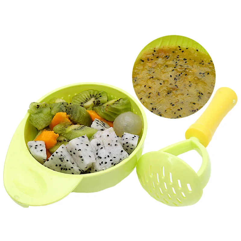 Baby BPA Free Food Mills Grinding Bowl Infants Manual Fruit Processor Tools Children Hand Feeding Food Grind Making Bowl MY0021 (5)