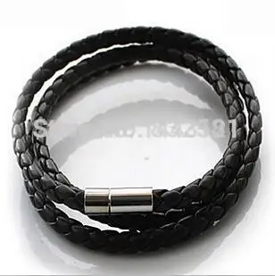 

New style Fashion braided leather cord bracelet hand rope necklace can be expanded to do factory direct wholesale