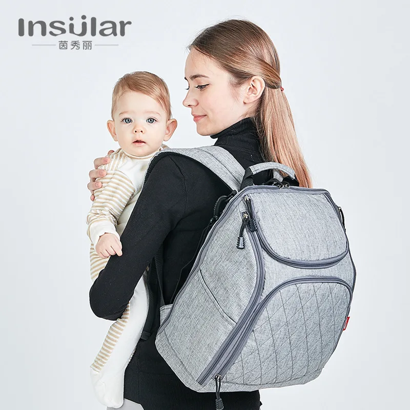 

2018New Style Fashion Baby Multi-Function Mummy Bag Maternal And Child Out Bag Mom Bag Backpack Nappy Bags