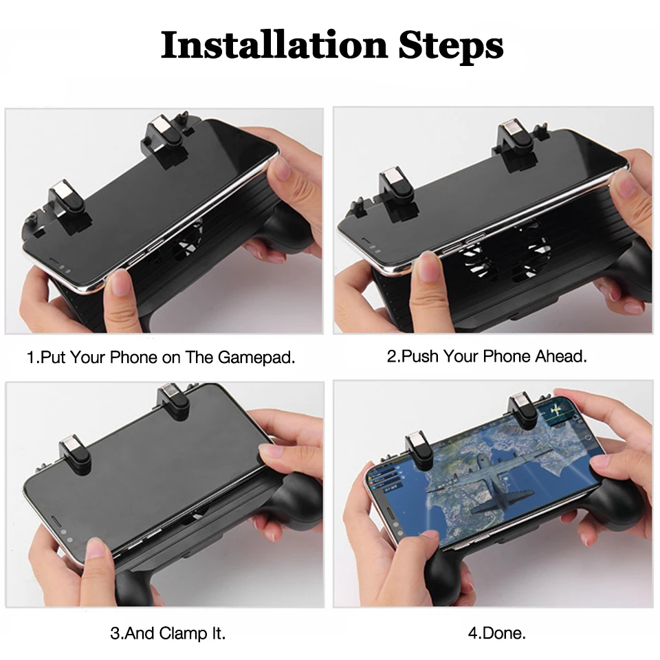 Tendway Cooling Fan PUBG Controller Gamepad Mobile Trigger Joystick Mobile Controller Phone Cooler Power Bank Phone Gamepad  (7)