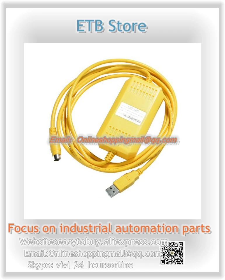 

New USB-XGB+ PLC Programming Cable Optical isolation program download cable