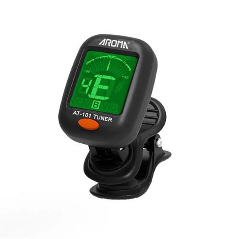 

AT-101 Digital Clip-on Electric Guitar Tuner Foldable Rotating Clip High Sensitivity Ukulele Guiatr Parts & Accessories