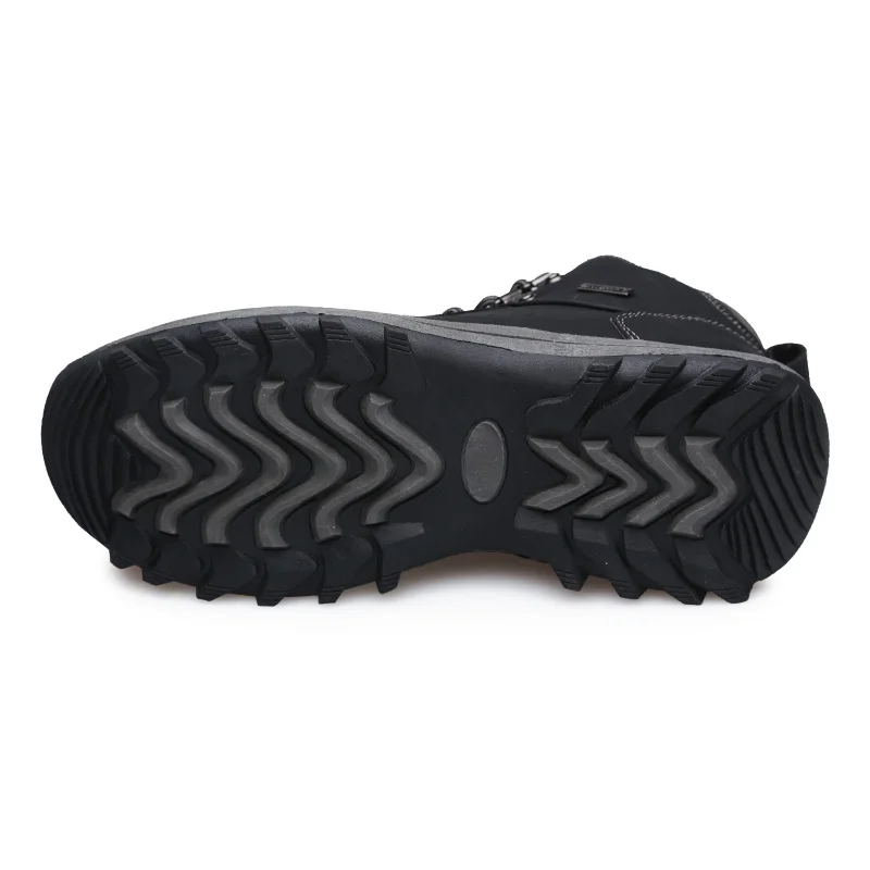 Resistência Dos With Black Prova Trabalhar Fur brown Camurça Ao Caminhada Água Com Tênis Sapatos Ar Quentes Inverno Livre Casuais Homens Botas black D' Segurança De Pele À Deslizamento Pooloop Para green Fur pzq4wR4