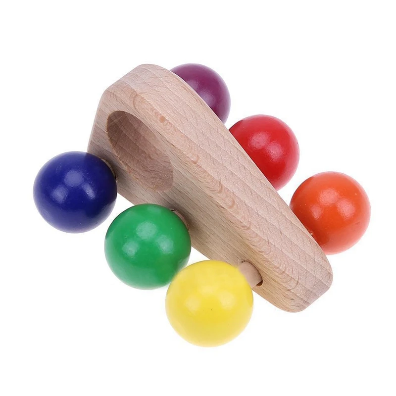 

Kids Wooden Grasping Toy Push Pull Car Wood Developmental Baby Toy
