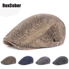 RoxCober береты хлопок змея текстура Кепка-восьмиклинка мужские картуз гольф для вождения летние плоская кепка таксиста модная кепка газетчика унисекс