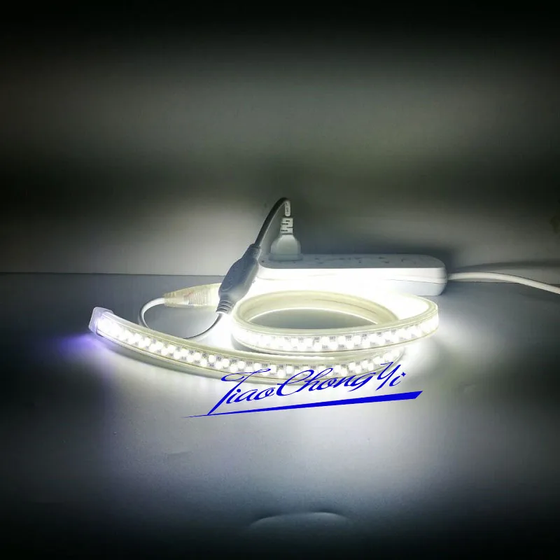 Светодиодная лента 180 светодиодов/м 220 В 5730 5630 SMD теплый белый гибкая