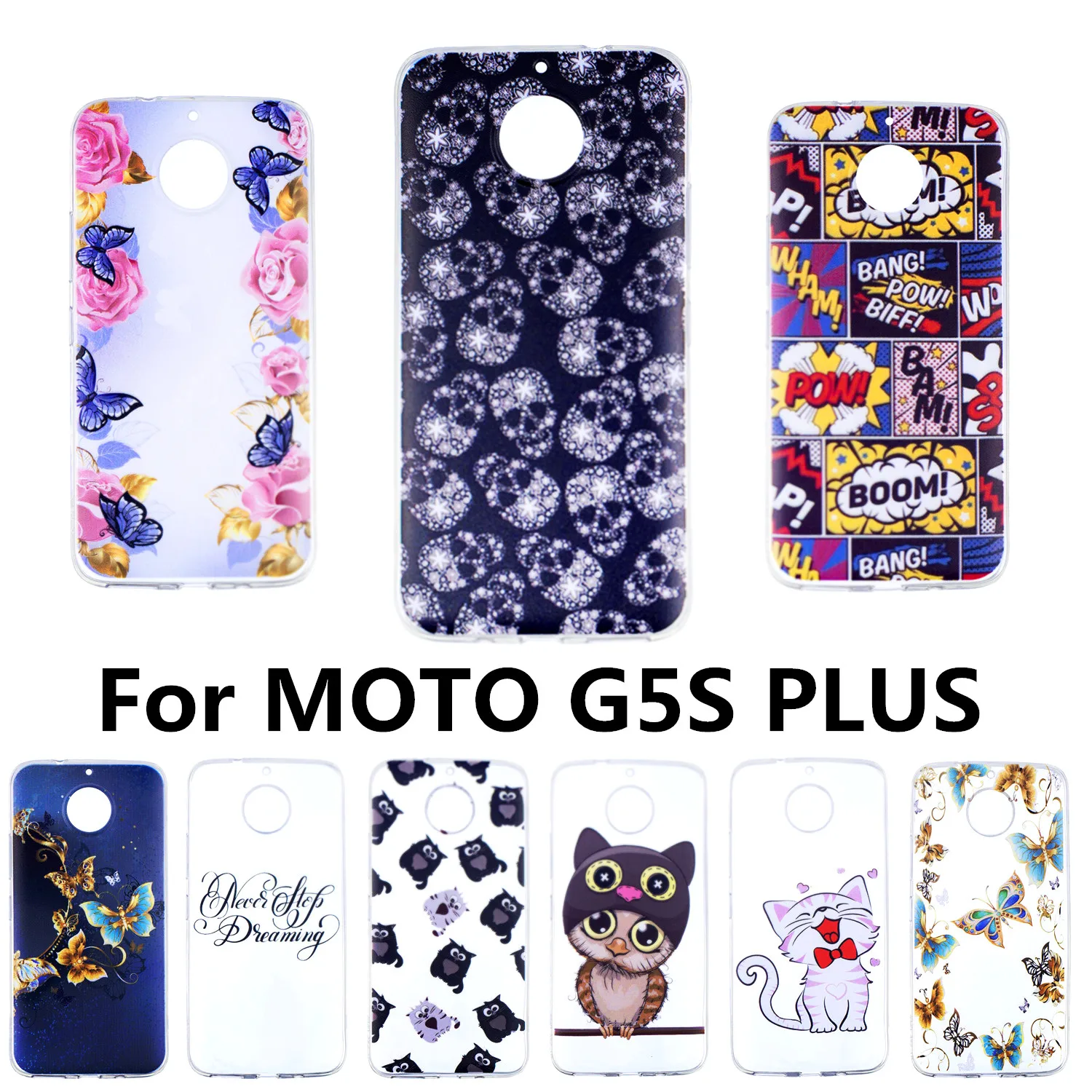 Чехол для телефона Motorola Moto G5S plus TPU мягкие силиконовые чехлы MOTO G5 S PLUS 5 &quotмилый