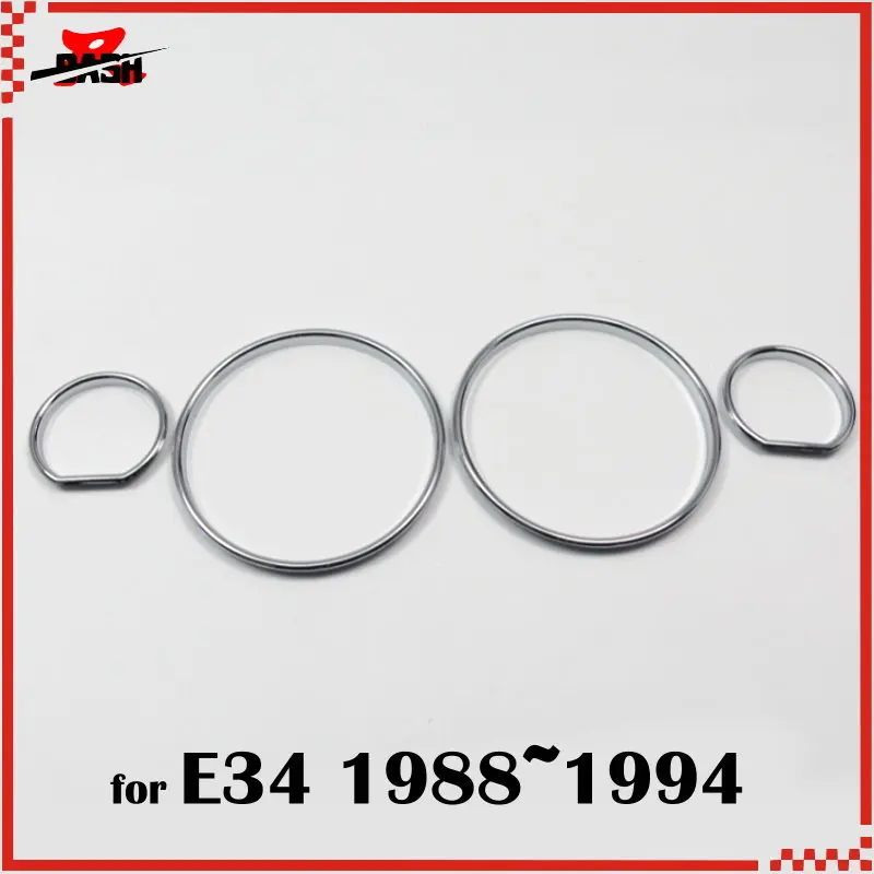 

DASH Cluster Gauge DASH board Ring for BMW E34 1988 1994 chrome