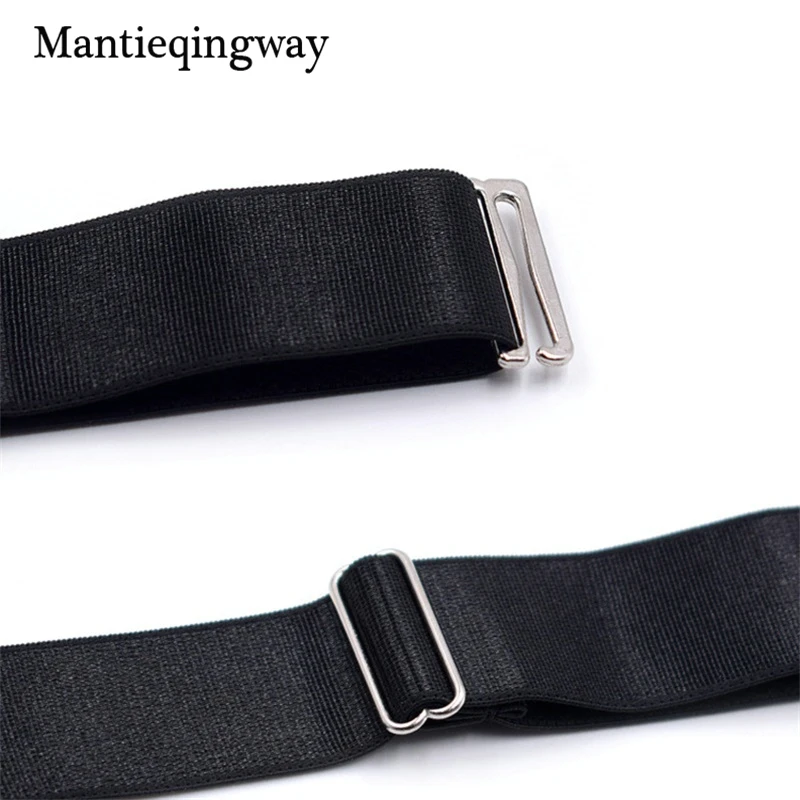 Mantieqingway Мужская рубашка остается подвязки ремни Регулируемый эластичный носок подтяжки для мужские Бизнес ноги рубашка с подвязками Ремни