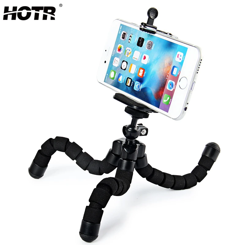 

HOTR Flexible Tripod Holder Octopus Tripod Holder Rotatable Stand Mount Display for Mobile Phone Sport Camera Tripod Holder Clip