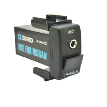 

Car Interface USB Charger and Aux Audio Input for Nissan Altima Teana X-Trail Almera Qashqai for iPhone for iPad