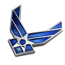 Из Металла ВВС США наклейка с логотипом на автомобиль эмблема значок для автомобильного стайлинга для BMW Mercedes-Benz Lexus Audi Infiniti Cadillac Land Rover Volvo