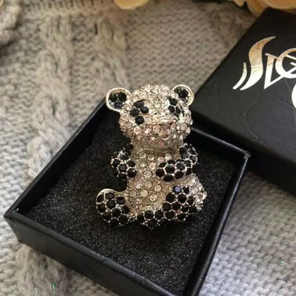 VEYO Classic Cute брошь с пандой Full of High Quality стразы животными модный аксессуар зажим для