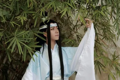 Lan Wangji Косплей Grandmaster of Demonic культивирование костюм Lan Wangji взрослый Mo Dao Zu Shi костюм унисекс полный комплект