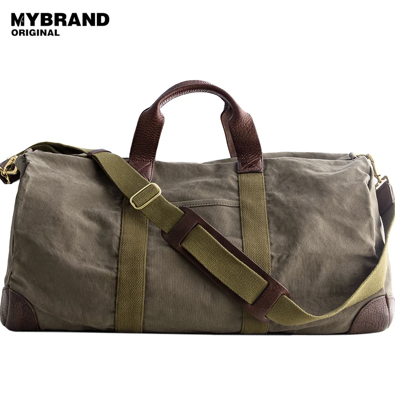 MYBRANDORIGINAL Путешествия сумка высокого качества холст мужская дорожная большой