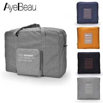 

Men Women Travel Bag Female Male Foldable Big For Overnight Voyage Weekend Duffel Hand Luggage Duffle Large Cabin Carry Handbag