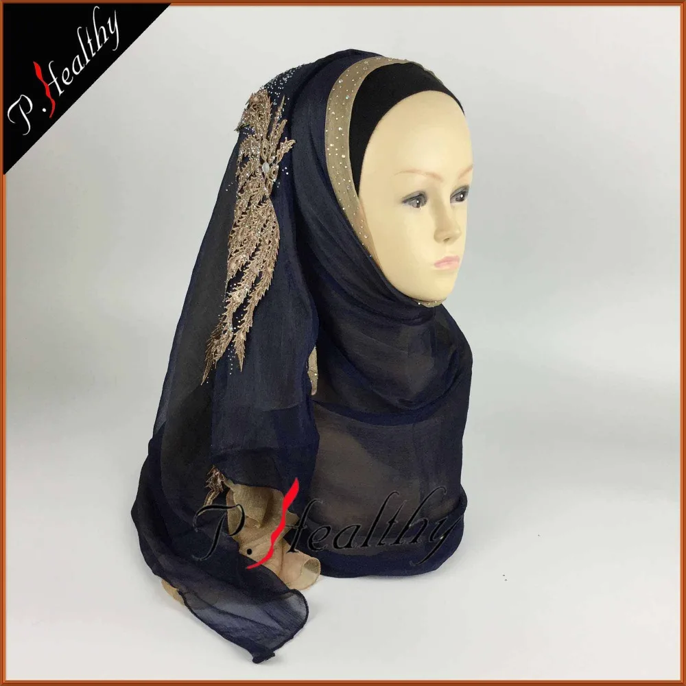 Свадебный хиджаб платок головной убор одежда модная свадебная шаль шарфы Муслин, можно выбрать Цвета, phw001