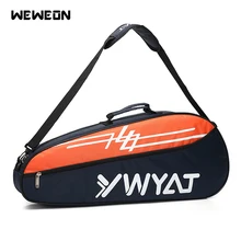 Ракетка спорта тенниса сумка бадминтон рюкзак для ракеток 3 шт. ограниченная Терилен бадминтон сшивание цвет Raquette дизайн