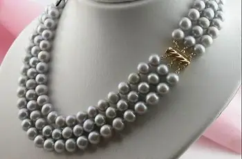 

baroque 18" 10-11 MM AAA SOUTH SEA Black green PEARL NECKLACE 14K GOLD CLASP