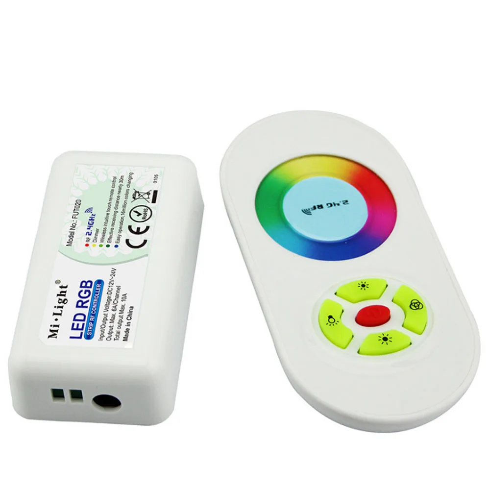 Milight FUT020 2.4GHz RGB Led Strip Controller With DC12V-24V 5Keys Touch Wireless 6A/Channel Total output Max 10A | Освещение