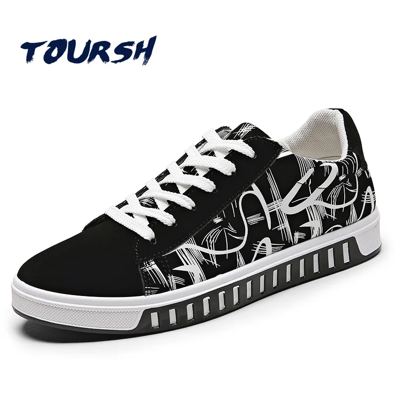 TOURSH Original Canvas Skateboarding Shoes Men Sneakers Low Top