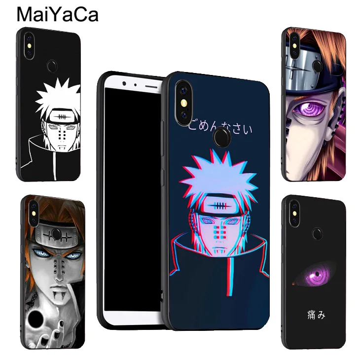 

MaiYaCa Naruto Pain Nagato Akatsuki Uchiha Case For Xiaomi Redmi 5 Plus S2 6A Note 5 Pro 7 5A 4X Mi 8 6X A2 6 9 Max 3 2 Mix 2s