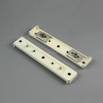 

10 Pieces Curtain Track Bracket Curtain Dual Tracks Brace 113x21mm